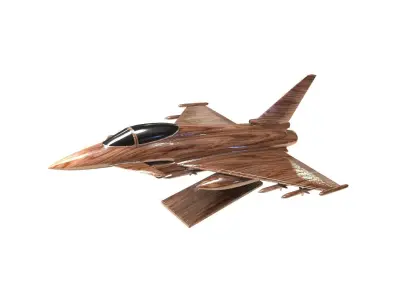 Eurofighter Typhoon Jet Aircraft Decoration 3D model