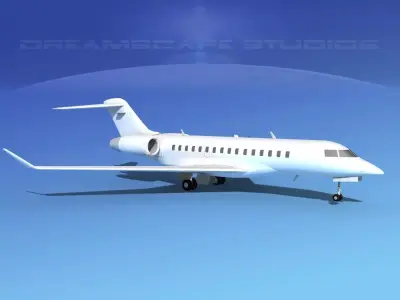 Global Express 8000 Unmarked 3D model