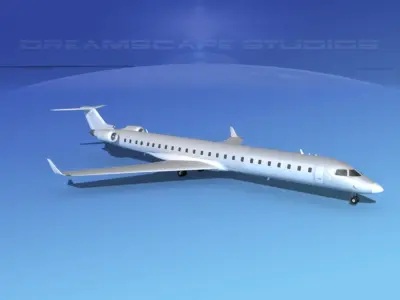 Bombardier CRJ1000 Bare Metal 3D model