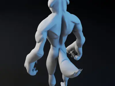 Kitty Cat Dude - 3D Print Model 3D print model