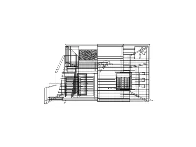 House Elevaion Design 3D model