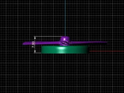 Plane engine 3D print model