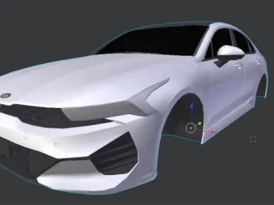 kia optima k5 2021 Free low-poly 3D model