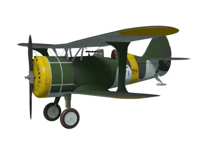 Polikarpov I-15bis 3D model