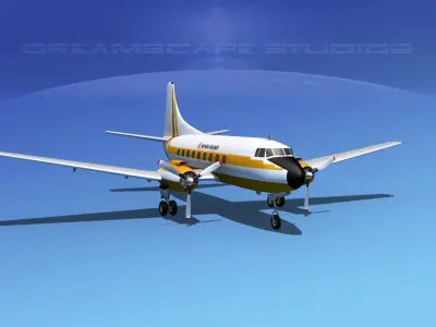 Martin 404 Nevada Airlines 3D model