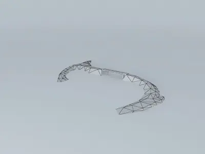 Exit 638 of the A 7 Free 3D model