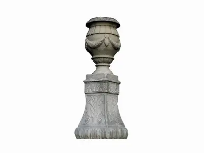 Medieval Vase Low-poly 3D model