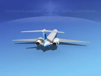 McDonnell Douglas MD-90 Air Aruba 3D model