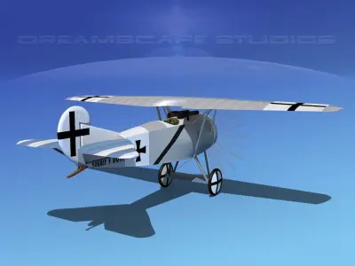 Fokker DVIII V11 3D model