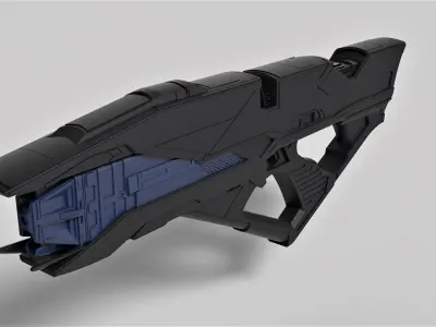 Vengeance Rifle from the movie Star Trek Into Darkness 2013 3D model