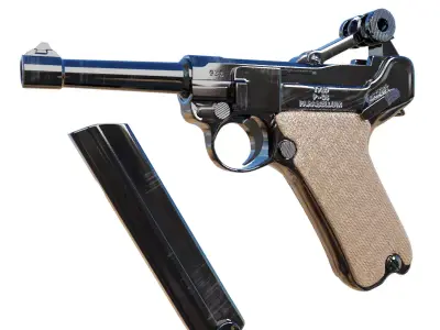 Luger P08 Parabellum 3D model