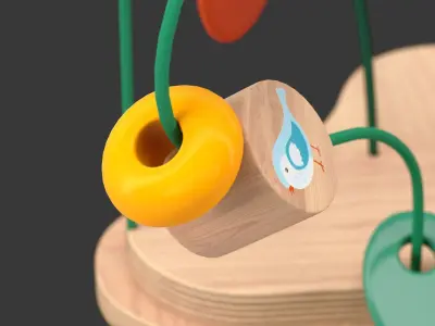 Toy Bead maze IKEA UPPSTA 3D model