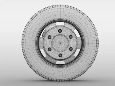 Opel Movano Van wheel 2017 3D model