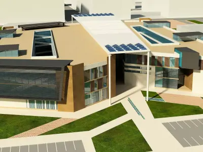 University - high school 3D model