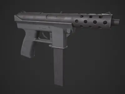 Intratec TEC DC9 Low-poly 3D model