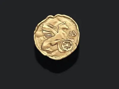 old coin v6 3D print model
