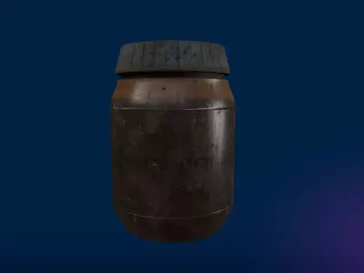 Chemical Storage Jar Low-poly 3D model