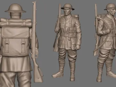 Grenadier Soldiers 3D print model