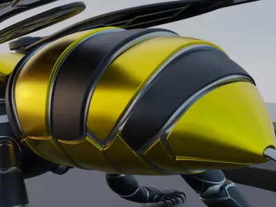 Robot Bee 3D model