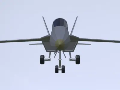 FA18 super hornet low poly Free low-poly 3D model