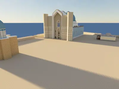 Mosque 3d model 3D model