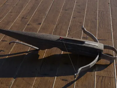 Crossbow with a dart 3D model