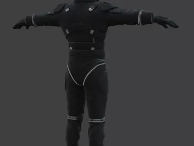 Realistic Astronaut Space Suit 3D model 4