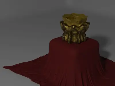 Old brass Vase Free 3D model