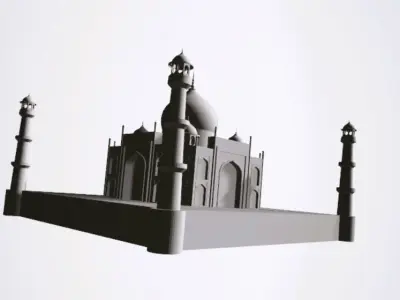 Taj mahal 3D print model