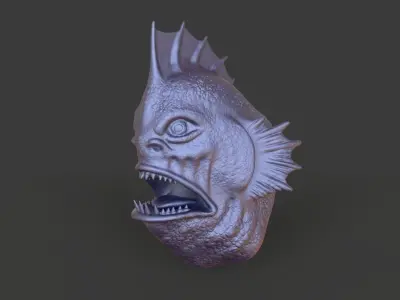 HEAD-R4 high poly sculpt  3D model