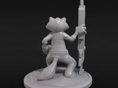 Dangerous raccoon 3 3D print model