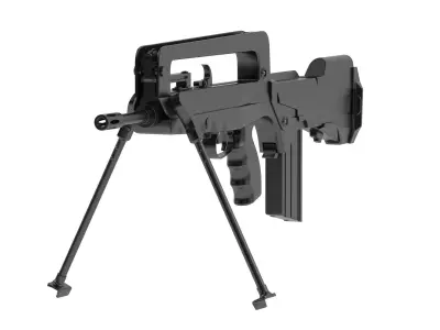 FAMAS airsoft gun 3D model