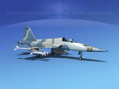 Northrop F-5E Tiger V10 Navy 3D model