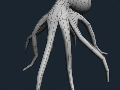 3DRT - Sealife - Octopus Low-poly 3D model