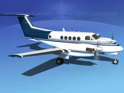 Beechcraft B200 GT King Air V02 3D model