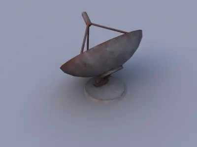 Radar 01 Low-poly 3D model