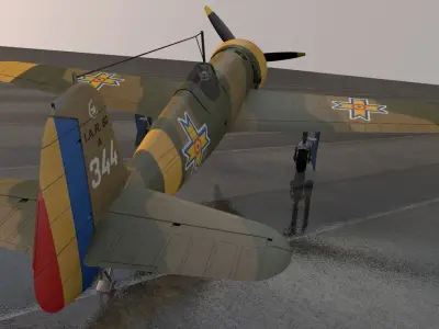 IAR-80A luftwaffe fw 3D model
