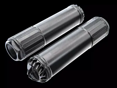 Silencer - suppressor OSS - Highpoly - 5x56 NATO 3D model