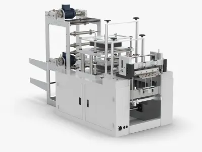 Fully Automatic Disposable Glove Medical Film Machine 3D model