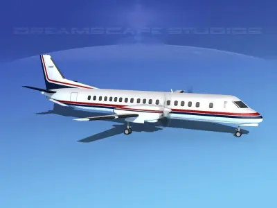 SAAB 2000 Corporate 2 3D model