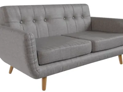 Modern Scandinavian Sofa - 3 Colors - Free Free low-poly 3D model