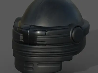 Helmet scifi fantasy futuristic military Scifi Low-poly 3D model