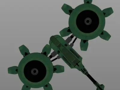 Sci-Fi helicopter 3D model