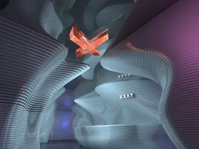  Exhibition Hall Front Desk 3D model