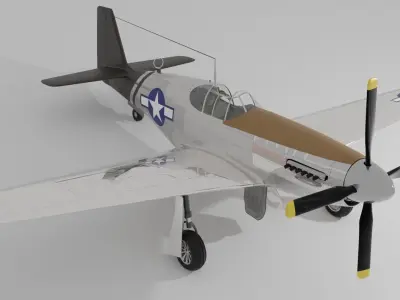 P-51 C Mustang Lopes Hope 3D model