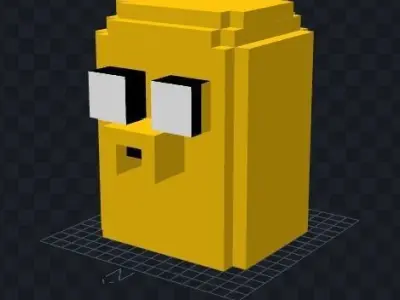 Pixel Model of Jake Free low-poly 3D model