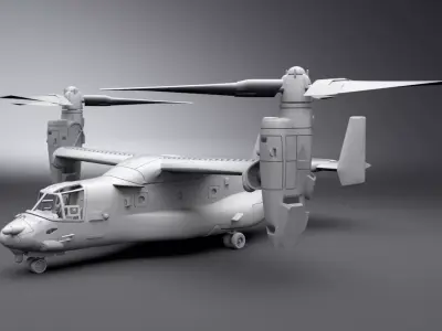 Bell Boeing V22 Osprey Scale model 3D print model