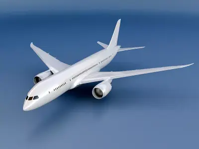 Boeing 787-8 dreamliner CAD 3d model 3D model