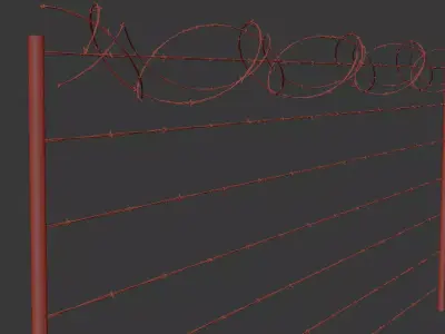 Barbed Wire Free 3D model