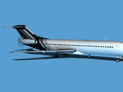 Boeing 7X7-2 Jet Fan V206 3D model
